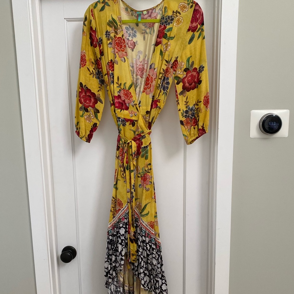 Farm Rio Floral Print Long Dress